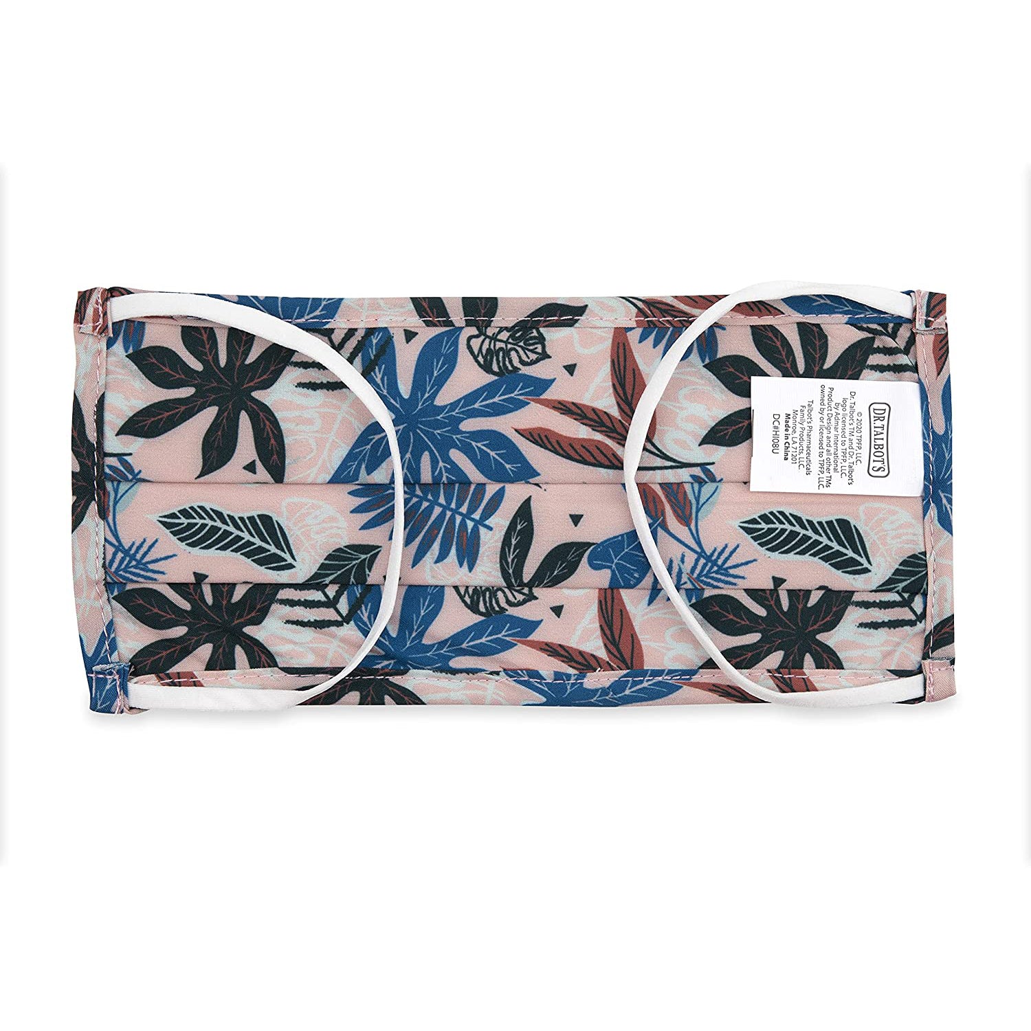 Adult Pleated Cloth Mask - 1 pack - Multi-colored Leaves - Dr Talbot's US