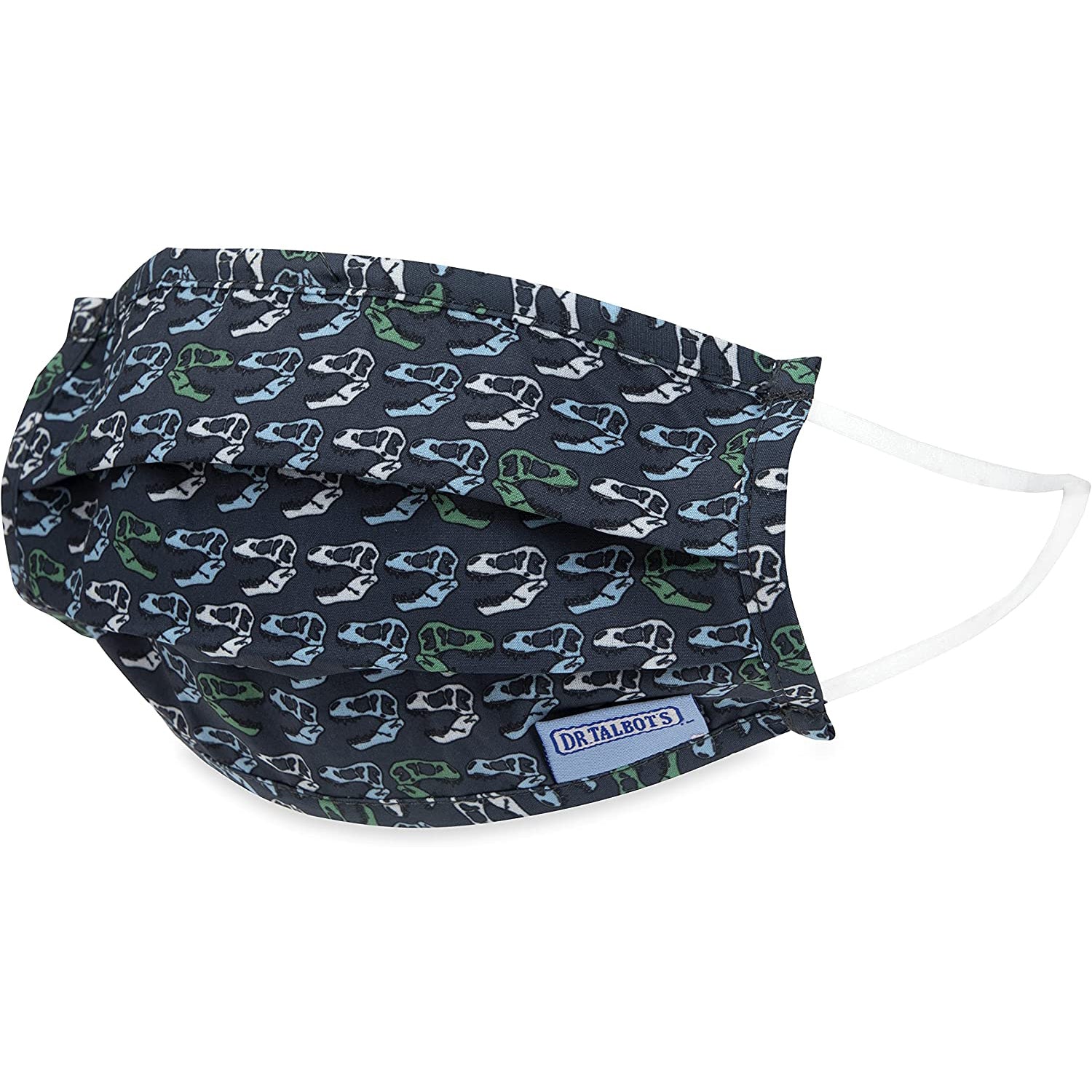 Adult Pleated Cloth Mask - 1 pack - Dinosaur Skulls - Dr Talbot's US