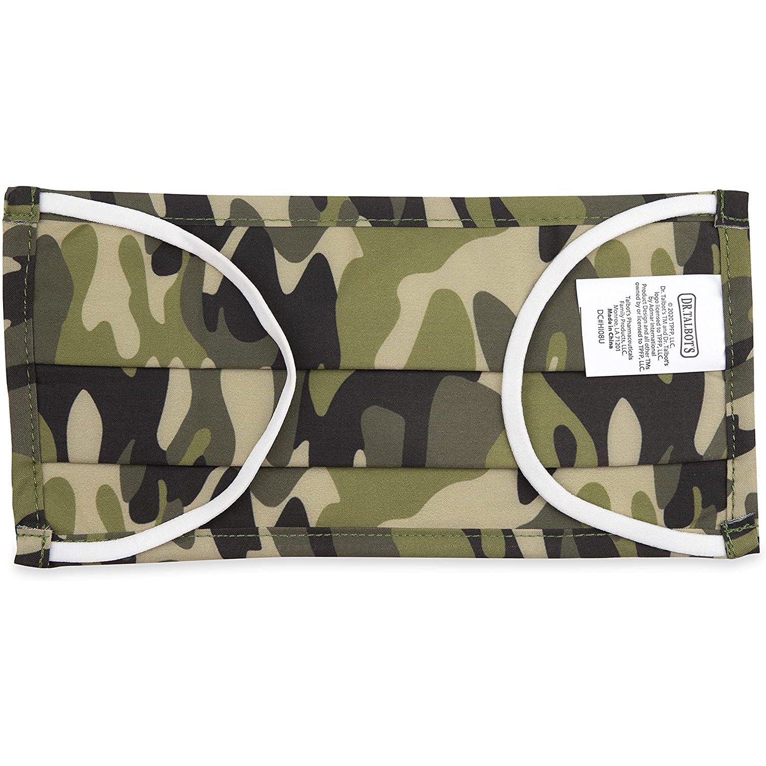 Adult Pleated Cloth Mask - 1 pack - Camo - Dr Talbot's US