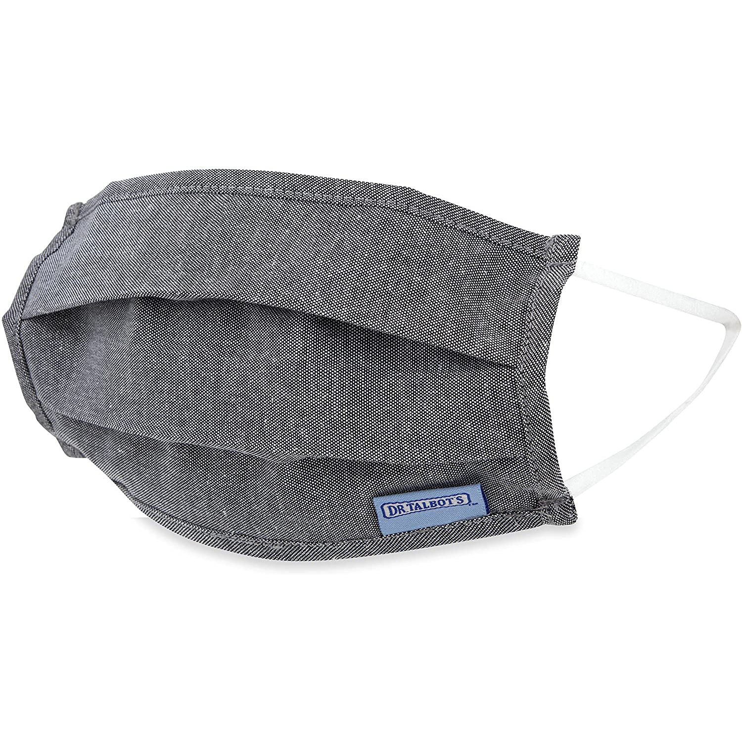 Adult Pleated Cloth Mask - 1 pack - Grey - Dr Talbot's US