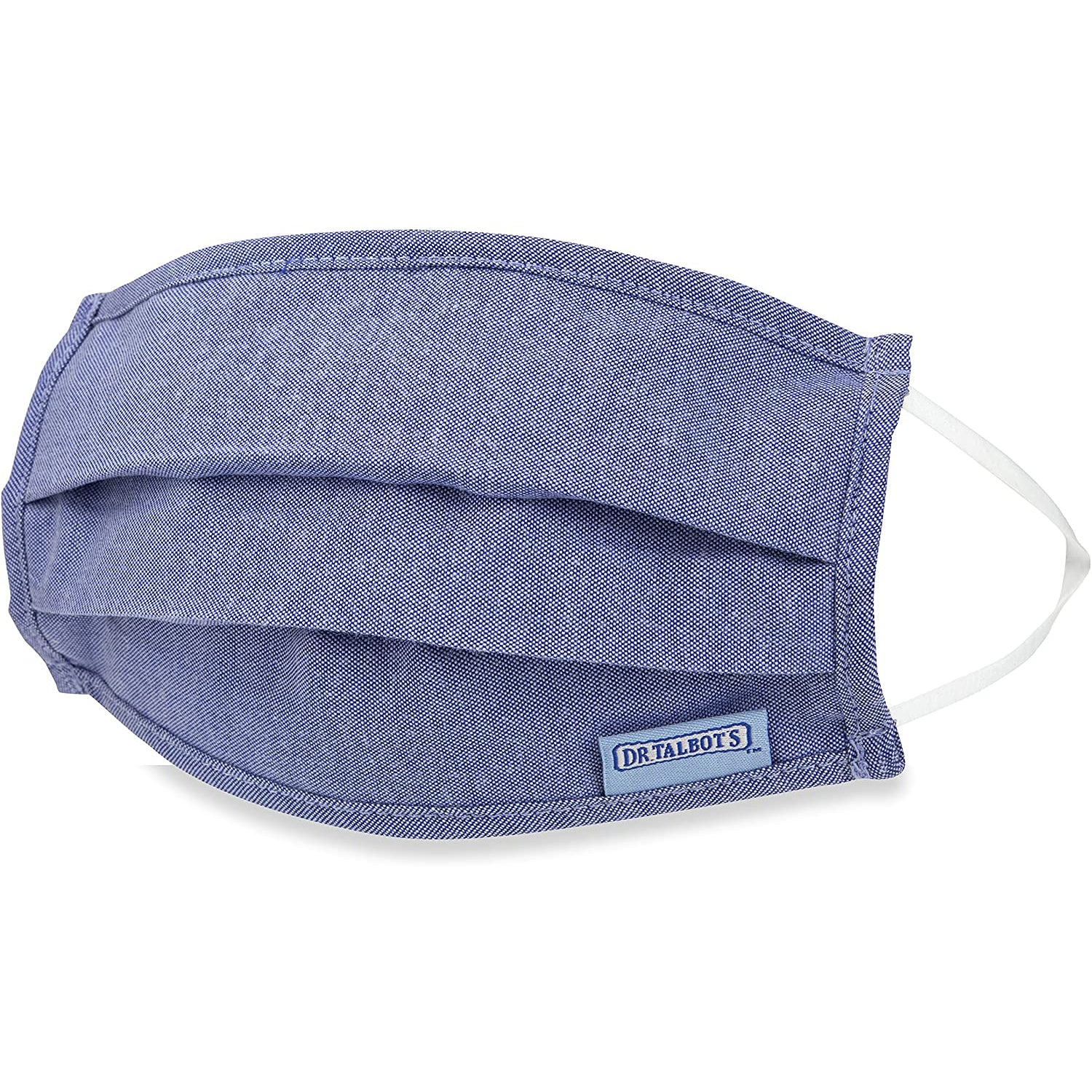 Adult Pleated Cloth Mask - 1 pack - Blue - Dr Talbot's US
