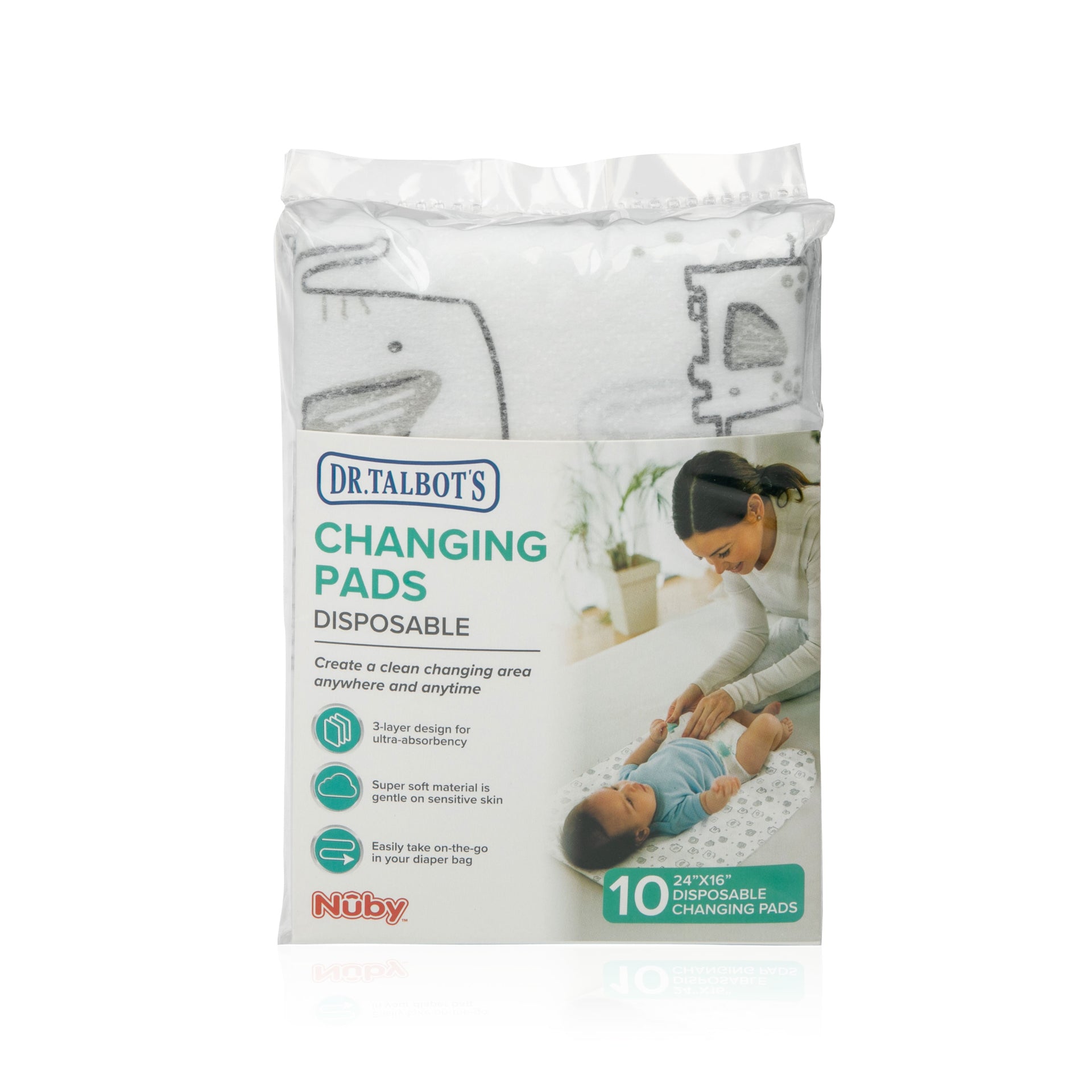 Disposable Changing Pads 10 Pack Dr Talbot's US