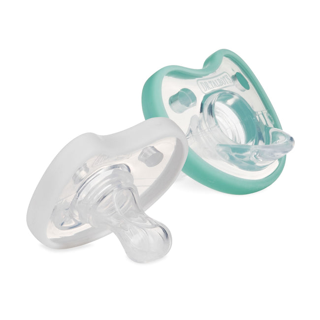 Slanted Pacifiers Orthodontic Pacifiers for Healthy Oral Development in Babies – Dr Talbot's