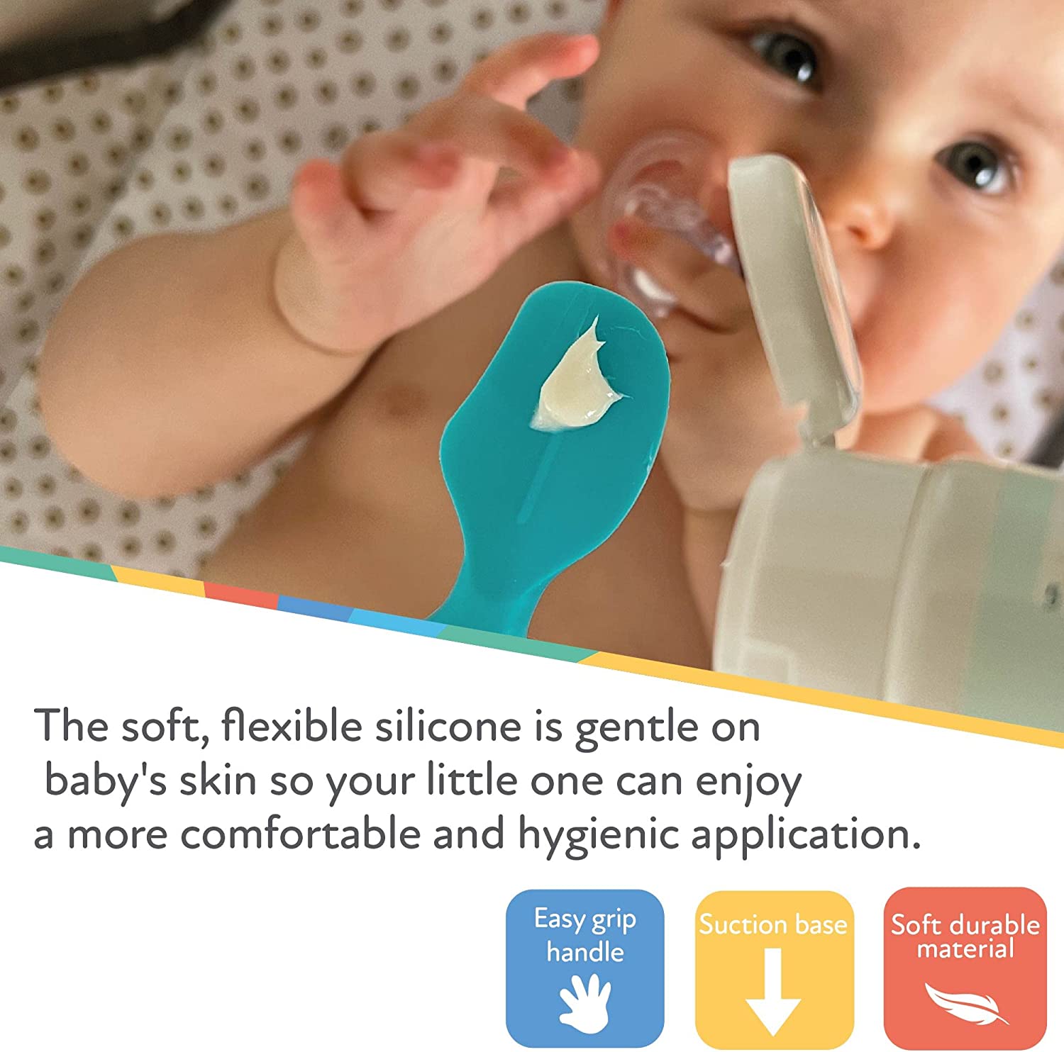 Diaper Cream Soft Silicone Brush Dr Talbot's US